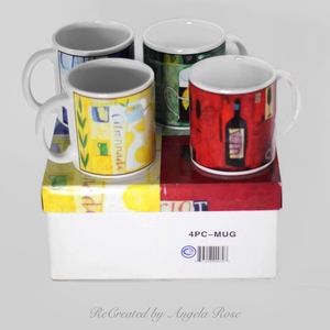 4 Piece Mug Set Ceramic